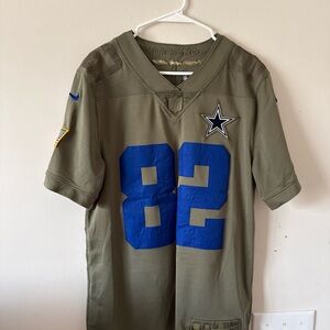 NFL Dallas Cowboys Olive Green Jersey with Royal Blue 82